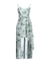 Rinascimento Woman Midi Dress Light Green Size S Polyester, Elastane In Green
