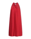 Rinascimento Woman Midi Dress Red Size M Polyester