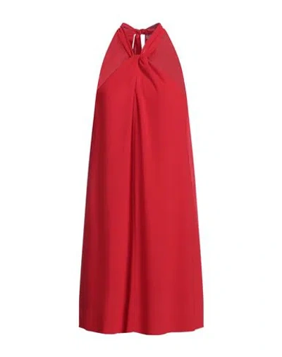 Rinascimento Woman Midi Dress Red Size M Polyester