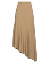 Rinascimento Woman Midi Skirt Sand Size M Viscose, Linen In Beige