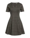 Rinascimento Woman Mini Dress Black Size Xs Polyester, Viscose, Elastane In Black
