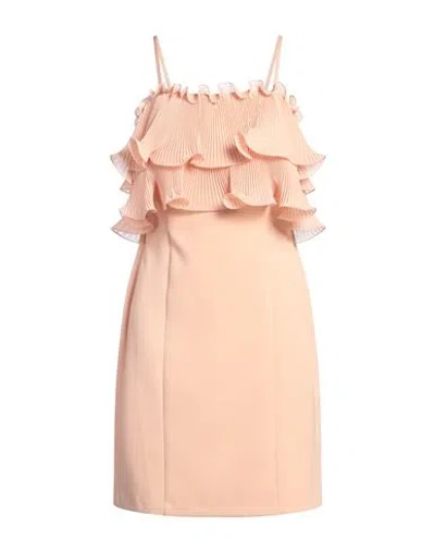Rinascimento Woman Mini Dress Blush Size L Polyester, Elastane In Pink