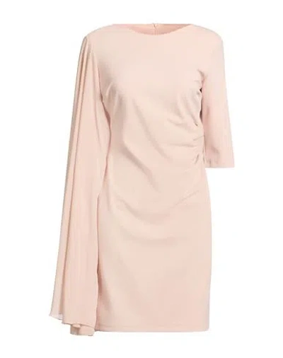 Rinascimento Woman Mini Dress Blush Size L Polyester In Pink