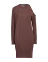 Rinascimento Short Dresses In Brown