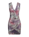 Rinascimento Woman Mini Dress Fuchsia Size Xs Polyester, Elastane In Pink