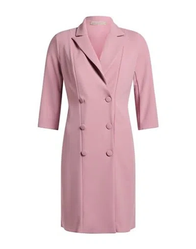 Rinascimento Woman Mini Dress Pink Size S Polyester, Elastane