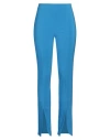 Rinascimento Woman Pants Azure Size L Polyester, Elastane In Blue
