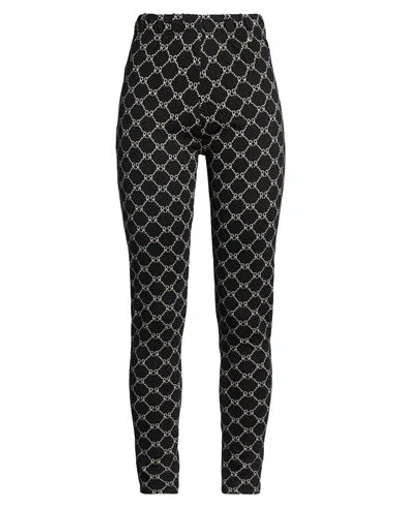 Rinascimento Woman Pants Black Size M Viscose, Metallic Fiber, Polyester, Elastane