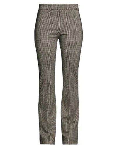 Rinascimento Woman Pants Black Size Xl Viscose, Polyester, Polyamide, Elastane In Brown