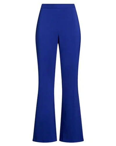 Rinascimento Woman Pants Bright Blue Size L Polyester, Elastane