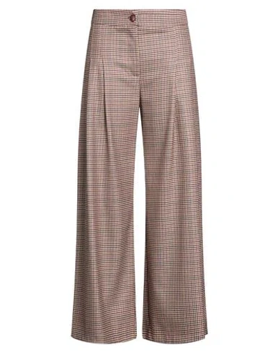 Rinascimento Woman Pants Burgundy Size S Polyester, Viscose, Elastane In Neutral