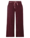 Rinascimento Woman Pants Burgundy Size Xs Cotton, Elastane In Red