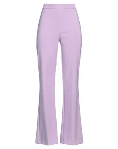 Rinascimento Woman Pants Lilac Size S Polyester, Elastane In Purple
