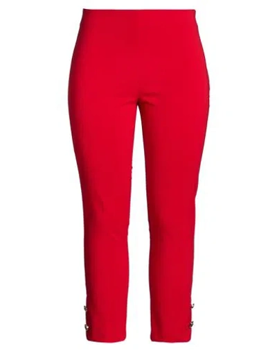 Rinascimento Woman Pants Red Size Xl Polyester, Elastane