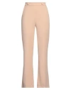Rinascimento Woman Pants Sand Size M Polyester, Elastane In Beige