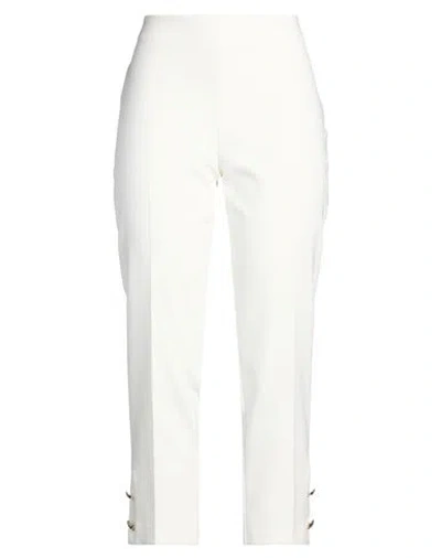 Rinascimento Woman Pants White Size Xl Polyester, Elastane