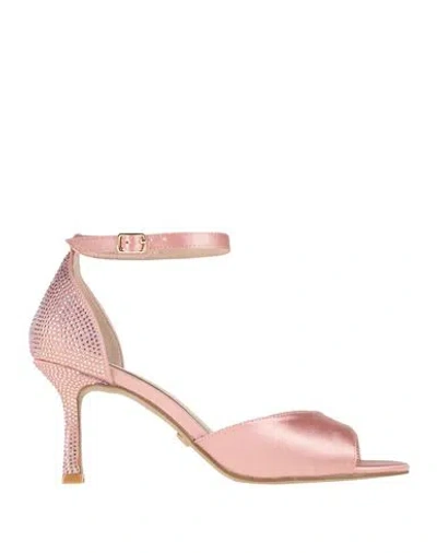 Rinascimento Woman Sandals Blush Size 8 Textile Fibers In Pink