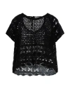 Rinascimento Woman Sweater Black Size M/l Cotton, Acrylic In Black