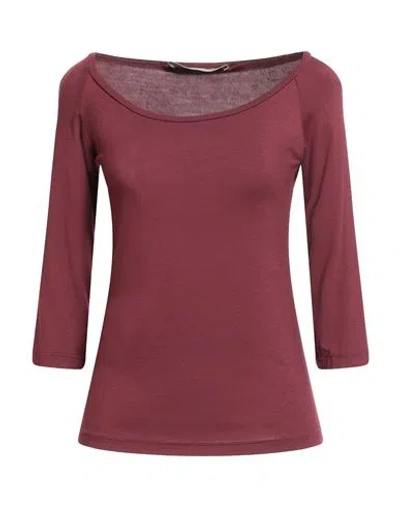 Rinascimento Woman T-shirt Burgundy Size M Viscose, Elastane In Red