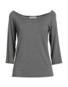Rinascimento Woman T-shirt Grey Size Xl Viscose, Elastane In Gray