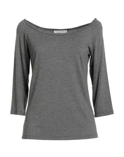 Rinascimento Woman T-shirt Grey Size Xl Viscose, Elastane In Gray