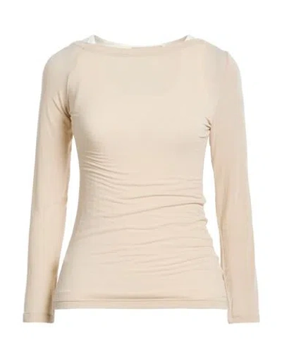 Rinascimento Woman Top Beige Size L Viscose, Polyamide, Elastane, Cashmere In Pink