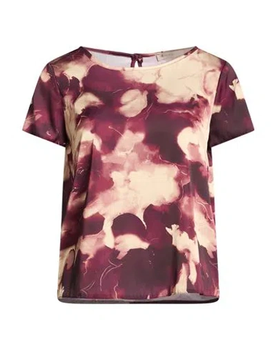 Rinascimento Woman Top Burgundy Size Xs Polyester, Elastane In Multi