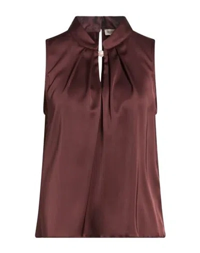 Rinascimento Woman Top Chocolate Brown Size Xs Polyester, Elastane