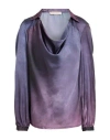 Rinascimento Woman Top Dark Purple Size S Polyester In Purple