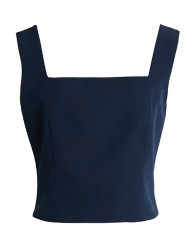 Rinascimento Woman Top Midnight Blue Size Xl Polyester, Elastane