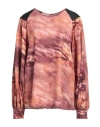 Rinascimento Woman Top Rust Size 14 Polyester, Elastane In Red