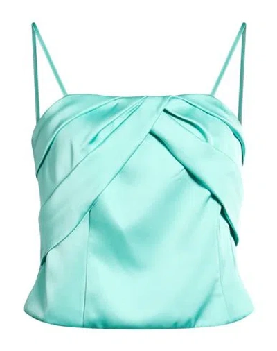 Rinascimento Woman Top Turquoise Size L Polyester, Elastane In Green