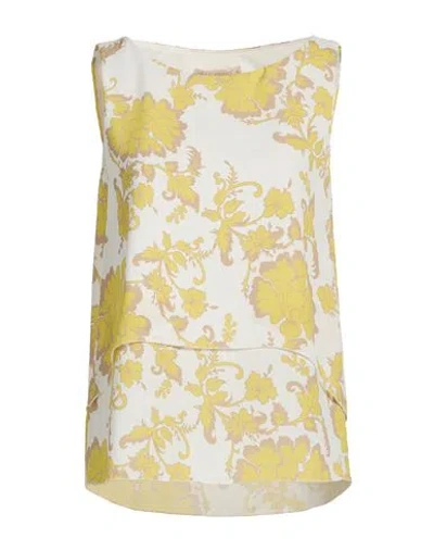 Rinascimento Woman Top Yellow Size S Polyester In Gray