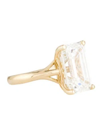 Pre-owned Ring 10.00ct Lab-grown Diamond Engagement  In Multi