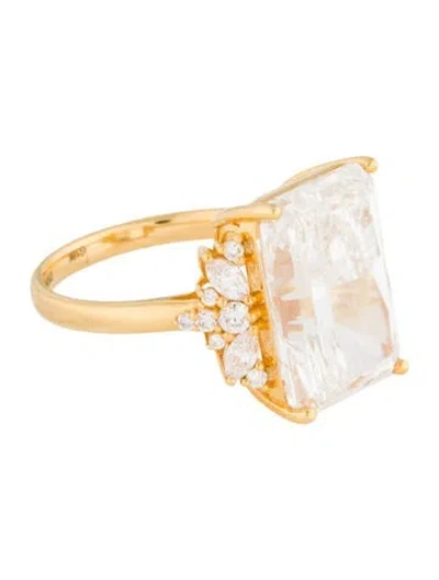 Pre-owned Ring 10.01ct Lab-grown Diamond Engagement  In Multi