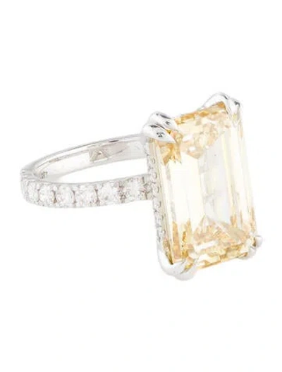 Pre-owned Ring 10.03ct Lab-grown Diamond Engagement  In Multi
