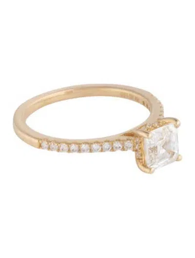 Pre-owned Ring 1.00ct Lab-grown Diamond Engagement  In Multicolor
