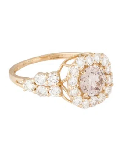 Pre-owned Ring 1.00ct Lab-grown Diamond Engagement  In Multicolor