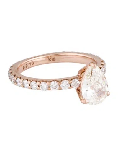 Pre-owned Ring 1.01ct Diamond Engagement  In Multi