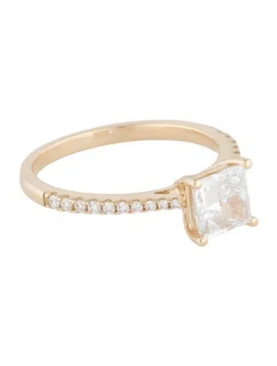 Pre-owned Ring 1.01ct Lab-grown Diamond Engagement  In Multicolor