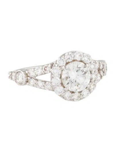 Pre-owned Ring 1.02ctw Lab-grown Diamond Engagement  In Multi