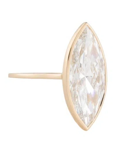 Pre-owned Ring 10.51ct Lab-grown Diamond Engagement  In Multi
