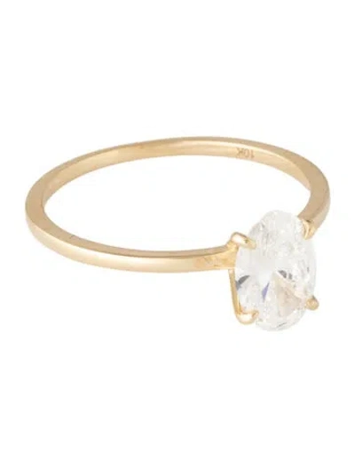 Pre-owned Ring 1.05ct Lab-grown Diamond Engagement  In Multicolor