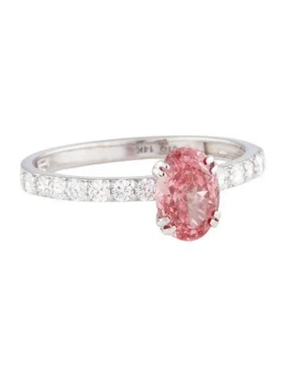 Pre-owned Ring 1.05ct Lab-grown Engagement  In Multi