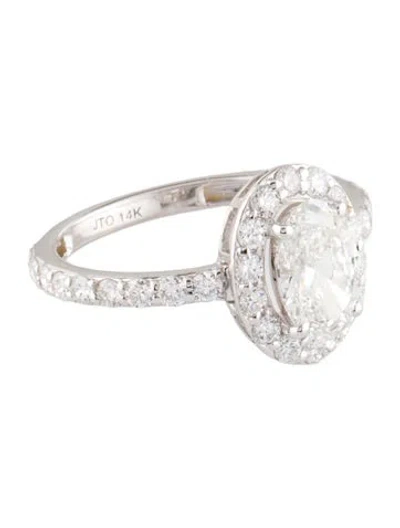 Pre-owned Ring 1.08ct Lab-grown Diamond Engagement  In Multi