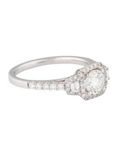 Pre-owned Ring 1.08ctw Diamond Engagement  In Multi
