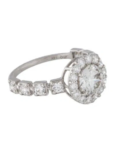 Pre-owned Ring 1.09ct Lab-grown Diamond Engagement  In Multi