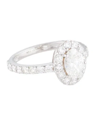 Pre-owned Ring 1.09ct Lab-grown Diamond Engagement  In Multi