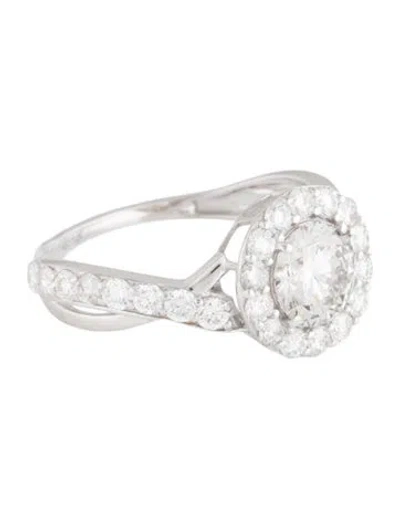 Pre-owned Ring 1.09ct Lab-grown Diamond Engagement  In Multicolor