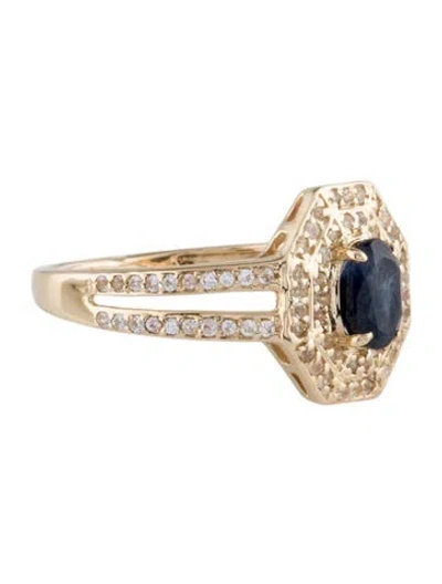Pre-owned Ring 1.09ctw Sapphire Cocktail  In Multi